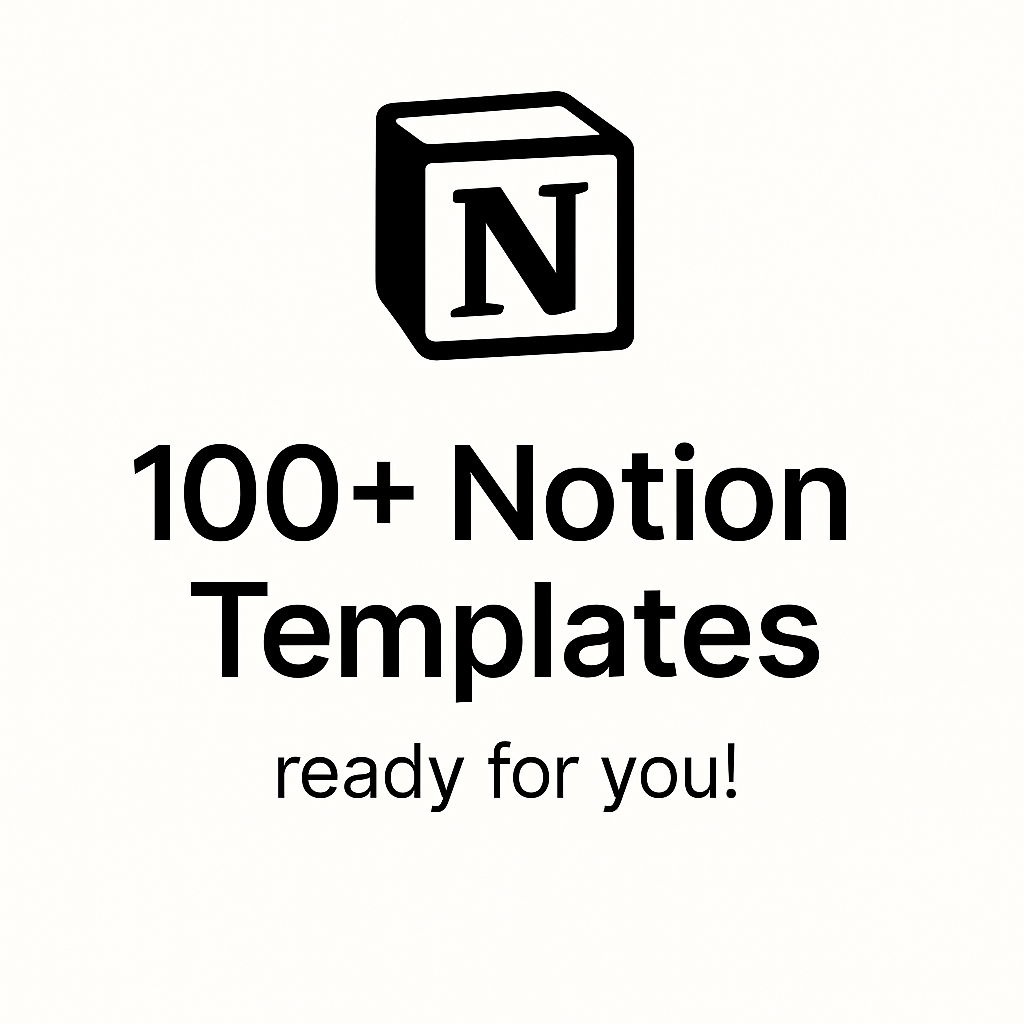 Notion 100+ Templates – Ready for You!