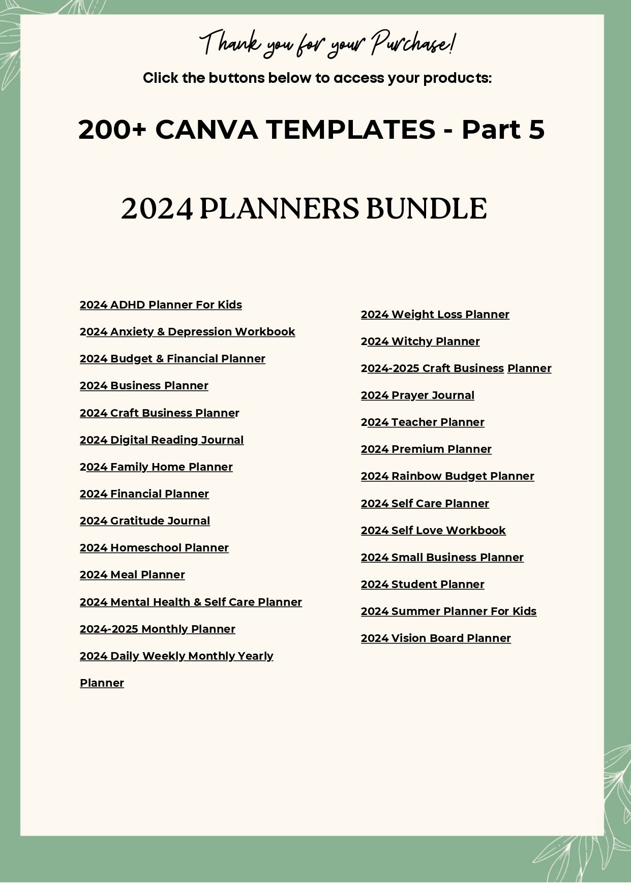 2025 Canva Template Mega Kit – 200+ Templates + 80 Bonus Designs | Editable | Instant Download
