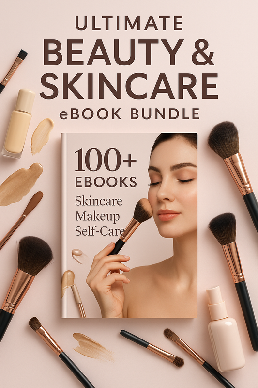 160 Ultimate Beauty & Fashion eBook Bundle | 160+ PLR eBooks | Commercial Use | Skincare, Makeup, Haircare & More