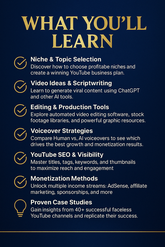 Faceless YouTube Automation Guide – AI Content, Passive Income & MRR License