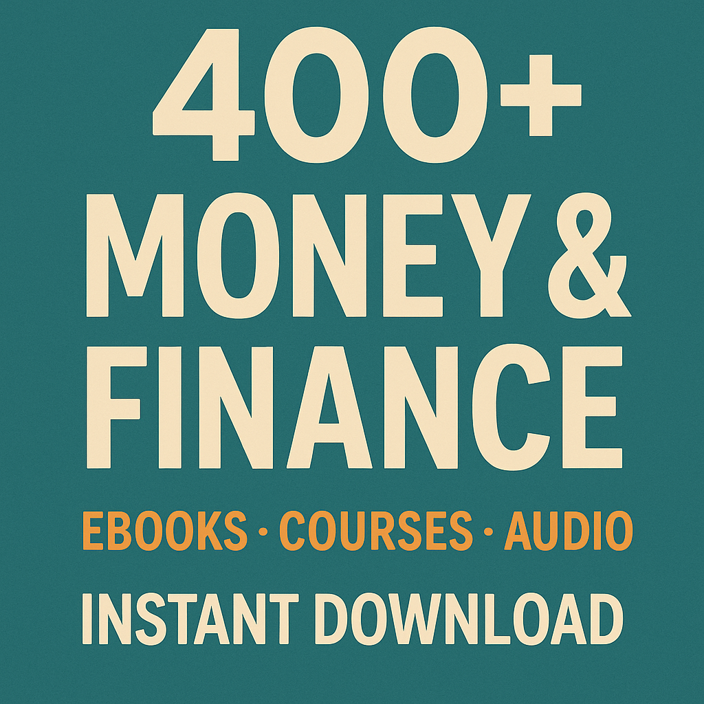 💰400+ Money & Finance eBook Mega Bundle | PLR | Commercial Use | Budgeting, Investing, Business, Wealth Building