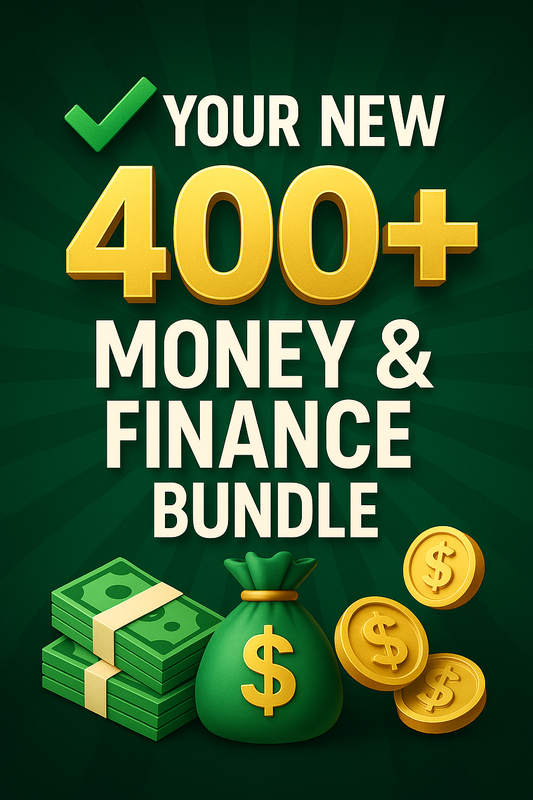 💰400+ Money & Finance eBook Mega Bundle | PLR | Commercial Use | Budgeting, Investing, Business, Wealth Building